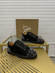 Christian Louboutin Vieira 2 Flat Black Purple 064#326 - 4