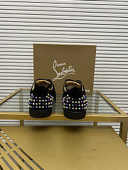 Christian Louboutin Vieira 2 Flat Black Purple 064#326 - 3
