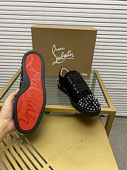 Christian Louboutin Vieira 2 Flat Black Purple 064#326 - 2