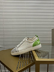 Christian Louboutin Sneaker Silver Green 088#326 - 6