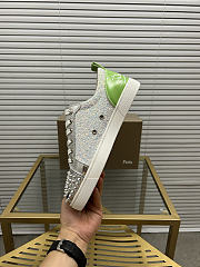 Christian Louboutin Sneaker Silver Green 088#326 - 4