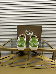 Christian Louboutin Sneaker Silver Green 088#326 - 3