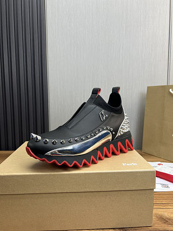 Christian Louboutin Sneaker Sharkyloub SP Spikes Black 004#326