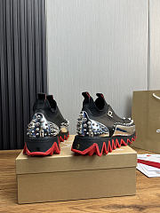 Christian Louboutin Sneaker Sharkyloub SP Spikes Black 004#326 - 5