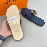 Hermes Izmir Sandal Black Navy - 4