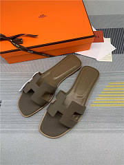 Hermes Oran Sandal étoupe Calfskin - 3
