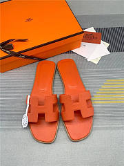 Hermes Oran Sandal Orange Calfskin - 3