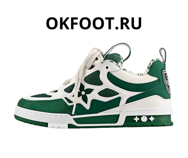 Louis Vuitton LV Skate Sneaker Green White - 1