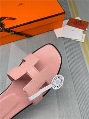 Hermes Oran Sandal Pink Leather - 6