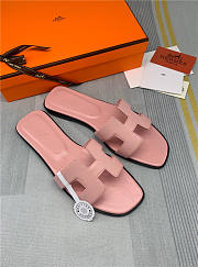 Hermes Oran Sandal Pink Leather - 2