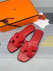 Hermes Oran Sandal Red Calfskin - 4