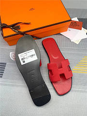 Hermes Oran Sandal Red Calfskin - 2