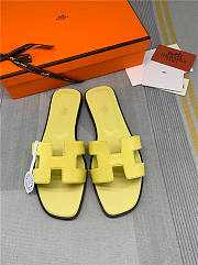 Hermes Oran Sandal Yellow Leather - 6