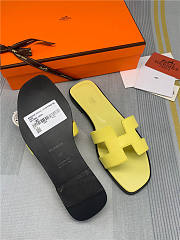 Hermes Oran Sandal Yellow Leather - 3