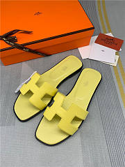 Hermes Oran Sandal Yellow Leather - 2