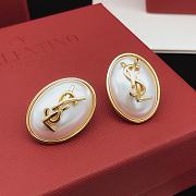 YSL Earrings Gold Pearl 032#307 - 3