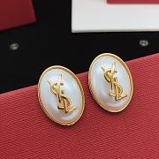 YSL Earrings Gold Pearl 032#307 - 2