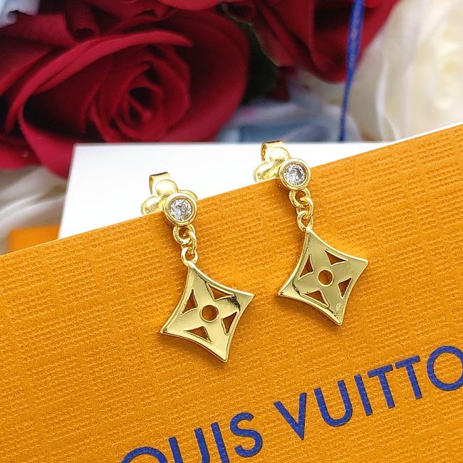Louis Vuitton Earrings Gold 044#307 - 1