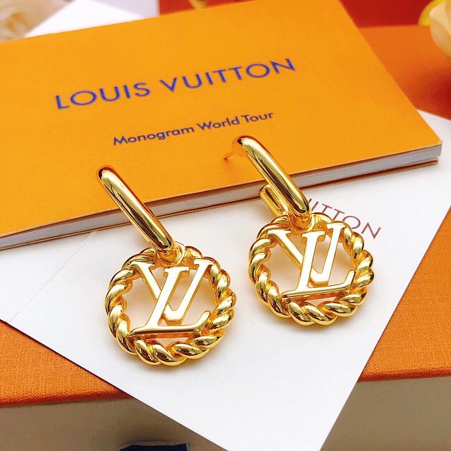 Louis Vuitton Earrings Gold 010#307 - 1
