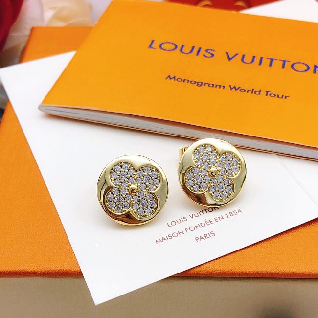 Louis Vuitton Earrings Gold 007#307 - 1