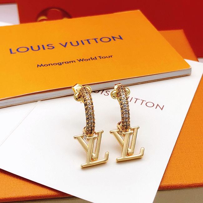 Louis Vuitton Earrings Gold 006#307 - 1