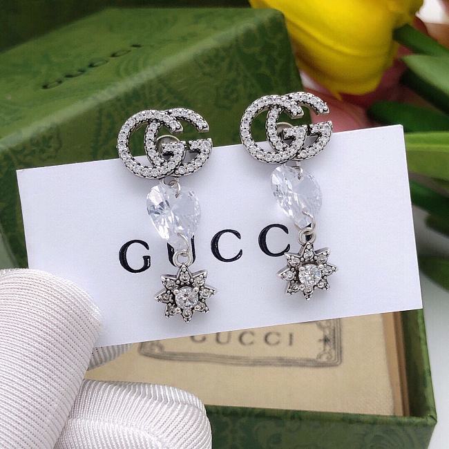 Gucci Earrings Silver 033#307 - 1