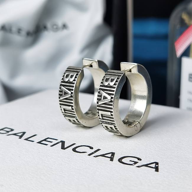 Balenciaga Earrings Silver 011#307 - 1