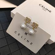Celine Earrings Gold Pearl 062#307 - 3