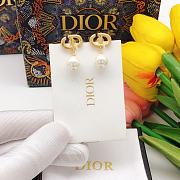 Dior Earrings Gold Pearl  021#307 - 4