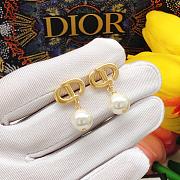 Dior Earrings Gold Pearl  021#307 - 2