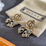 Gucci Earrings Gold Bow 006#307 - 3