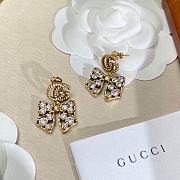 Gucci Earrings Gold Bow 006#307 - 2