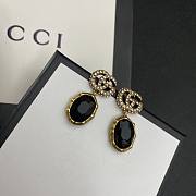 Gucci Earrings Gold Black 049#307 - 6