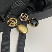 Gucci Earrings Gold Black 049#307 - 5