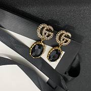 Gucci Earrings Gold Black 049#307 - 4