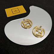 Fendi Earrings Gold 092#307 - 4