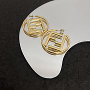 Fendi Earrings Gold 092#307 - 3