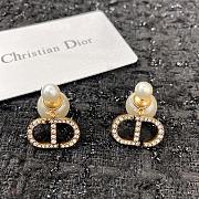 Dior Earrings Gold Pearl 063#307 - 5