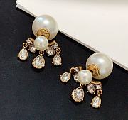 Dior Earrings Gold Pearl 037#307 - 3