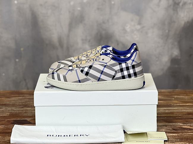 Burberry Check Terrace Sneakers White - 1