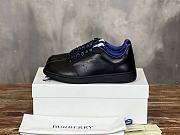Burberry Leather Stock Sneakers Black - 1