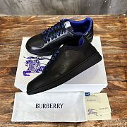 Burberry Leather Stock Sneakers Black - 3