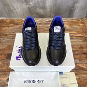 Burberry Leather Stock Sneakers Black - 2