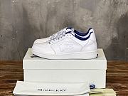 Burberry Leather Stock Sneakers White - 4