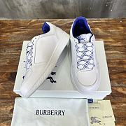 Burberry Leather Stock Sneakers White - 2