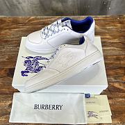 Burberry Leather Stock Sneakers White - 3
