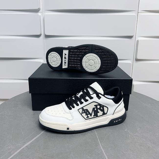 Amiri Classic Low Sneaker White Black - 1