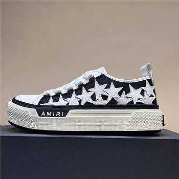 Amiri Sneaker Stars Court Low Black White