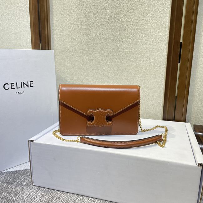 Celine Bags 60123173 Brown size 19.5×4.5×12.5cm - 1