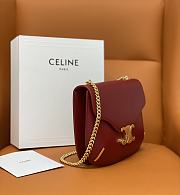Celine Bags 80123220 Red Size 24.5x17x4cm - 5